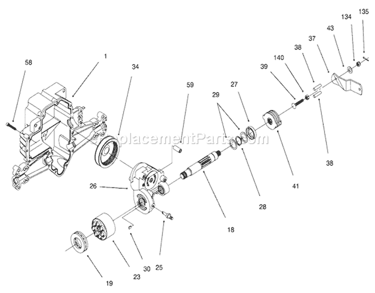 Page AE Diagram and Parts List for 71217 6900001-6999999 - 1996 Toro Lawn Tractor