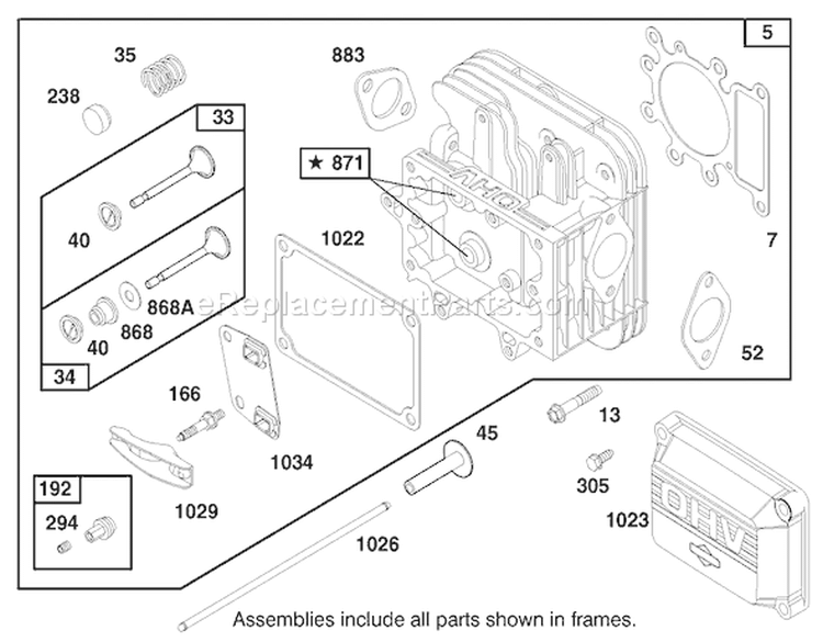 Page F Diagram and Parts List for 71217 7900001-7999999 - 1997 Toro Lawn Tractor