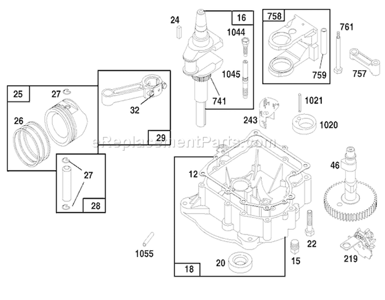 Page H Diagram and Parts List for 71219 7900001-7999999 - 1997 Toro Lawn Tractor