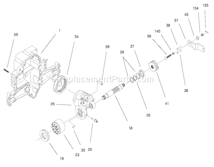 Page V Diagram and Parts List for 71219 8900001-8999999 - 1998 Toro Lawn Tractor