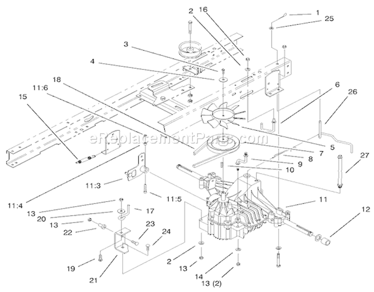 Page U Diagram and Parts List for 71221 9900001-9999999 - 1999 Toro Lawn Tractor