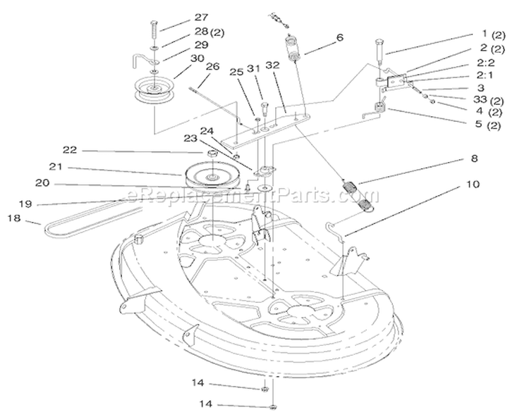 Page P Diagram and Parts List for 71226 200000001-200999999 - 2000 Toro Lawn Tractor