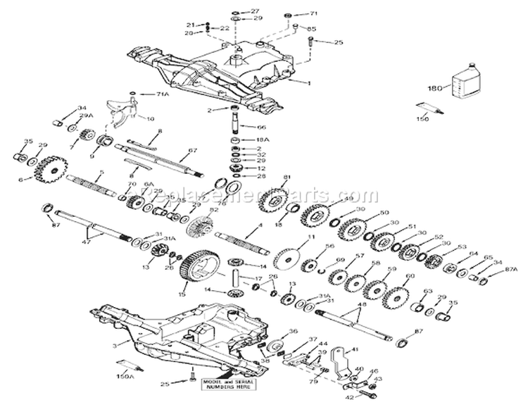 Peerless Transaxle Model Mst 205-509 Diagram and Parts List for 71226 200000001-200999999 - 2000 Toro Lawn Tractor