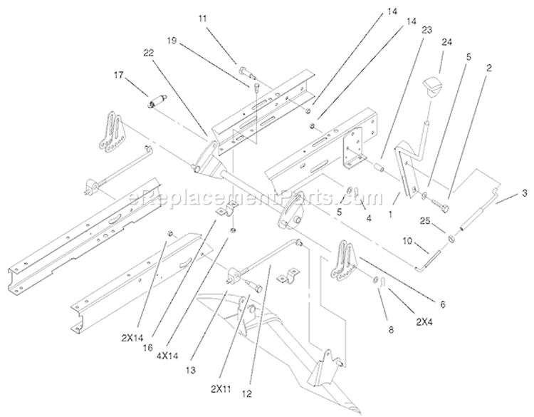 Page N Diagram and Parts List for 71233 210000001-210999999 - 2001 Toro Lawn Tractor