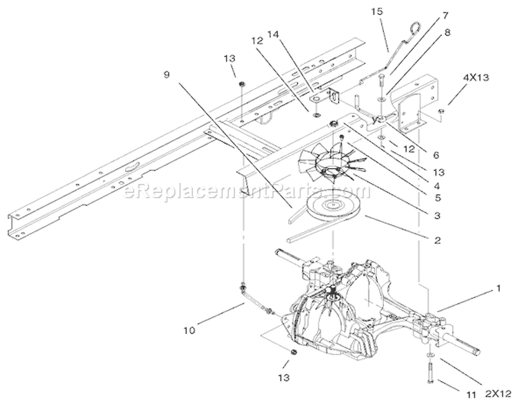 Page Q Diagram and Parts List for 71233 210000001-210999999 - 2001 Toro Lawn Tractor