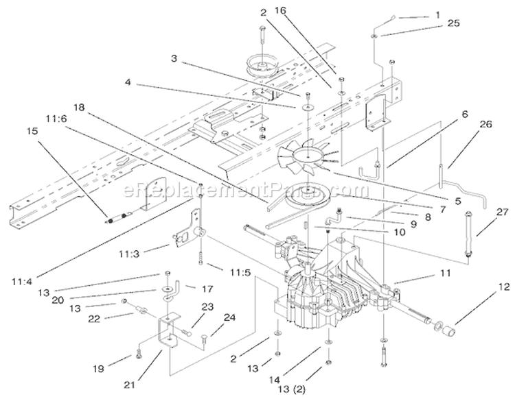 Page U Diagram and Parts List for 71240 9900001-9999999 - 1999 Toro Lawn Tractor