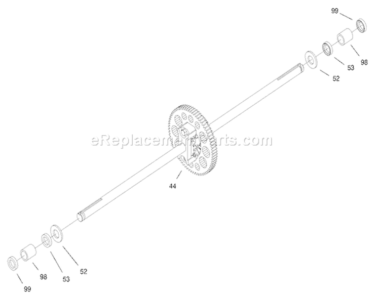 Page V Diagram and Parts List for 71240 9900001-9999999 - 1999 Toro Lawn Tractor