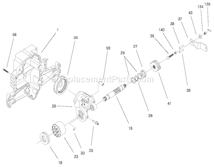 Page W Diagram and Parts List for 71240 9900001-9999999 - 1999 Toro Lawn Tractor