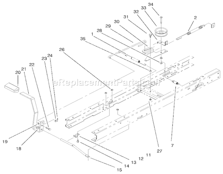 Page AA Diagram and Parts List for 71240 9900001-9999999 - 1999 Toro Lawn Tractor