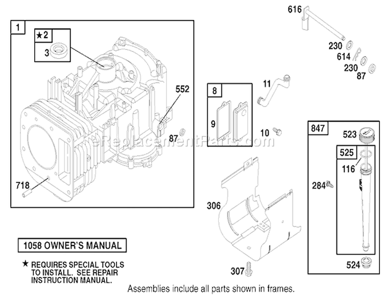 Page H Diagram and Parts List for 71240 9900001-9999999 - 1999 Toro Lawn Tractor