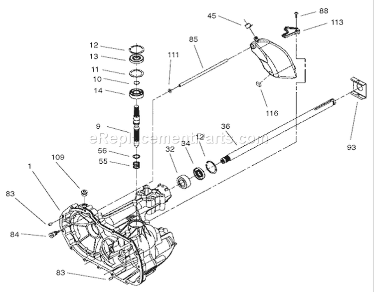 Axle Assembly Diagram and Parts List for 71227 220010001-220999999 - 2002 Toro Lawn Tractor