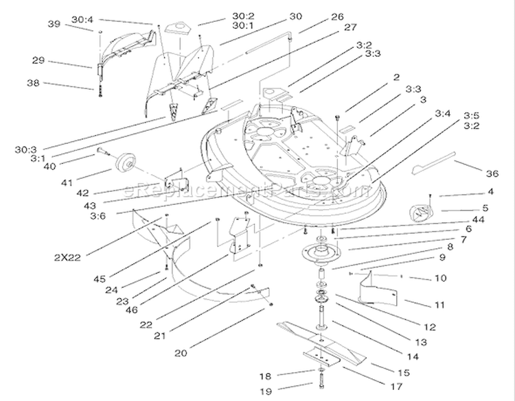 Page J Diagram and Parts List for 71242 230000001-230999999 - 2003 Toro Lawn Tractor