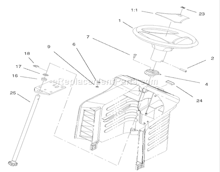 Page N Diagram and Parts List for 71242 230000001-230999999 - 2003 Toro Lawn Tractor