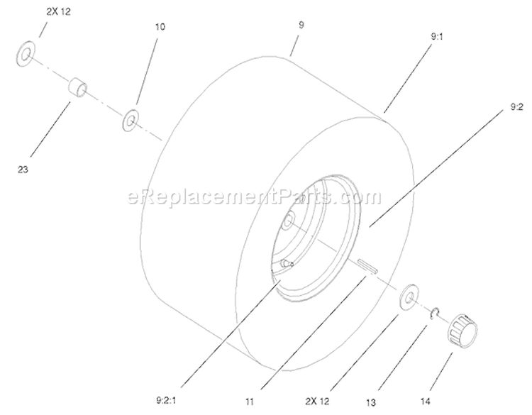 Page AA Diagram and Parts List for 71242 230000001-230999999 - 2003 Toro Lawn Tractor