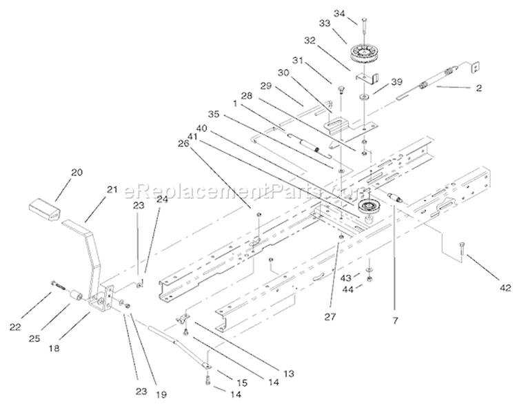 Page AD Diagram and Parts List for 71242 230000001-230999999 - 2003 Toro Lawn Tractor