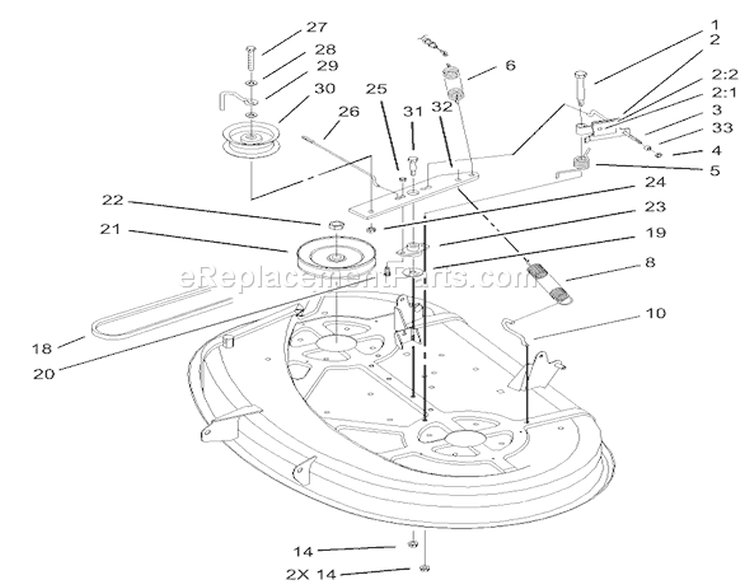 Page B Diagram and Parts List for 71245 230000001-230999999 - 2003 Toro Lawn Tractor