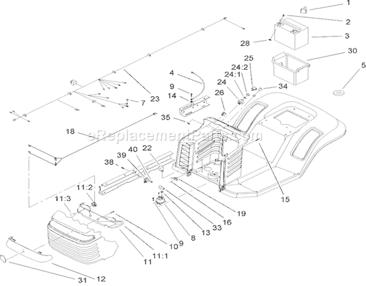 Page I Diagram and Parts List for 71228 240000001-240999999 - 2004 Toro Lawn Tractor