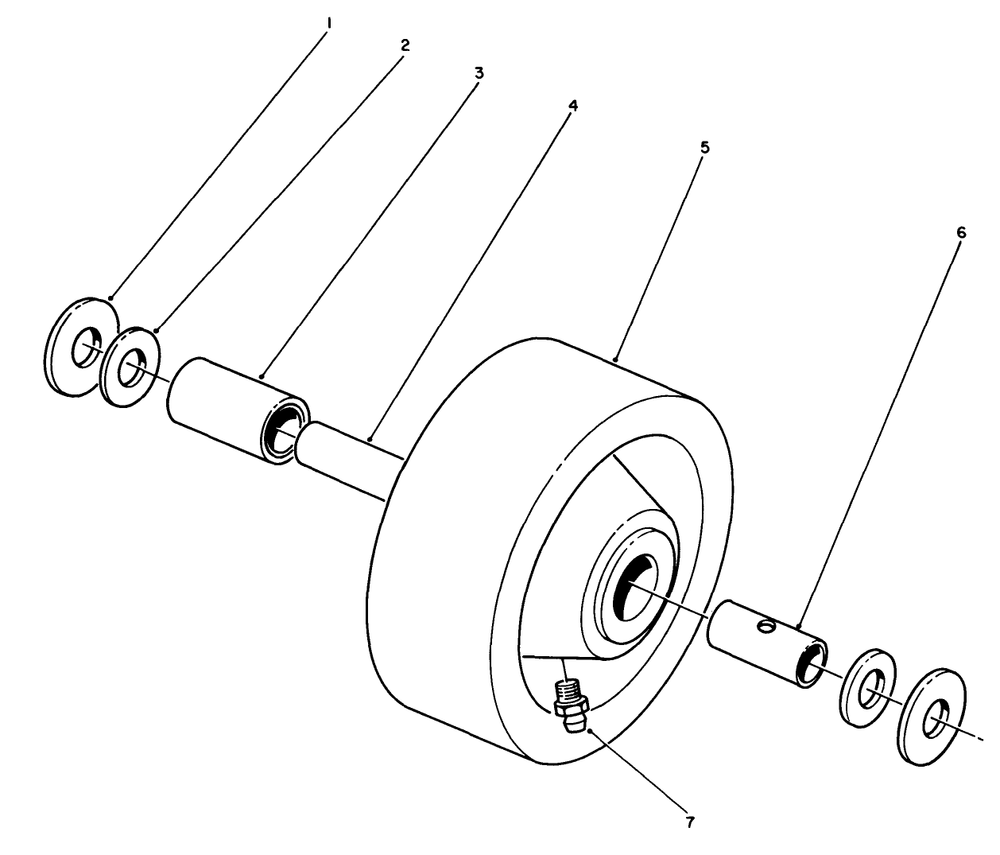 Phenolic Wheel Assembly No. 27-1050 (Optional) Diagram and Parts List for 30798 9000001 - 9999999 Toro Lawn Tractor