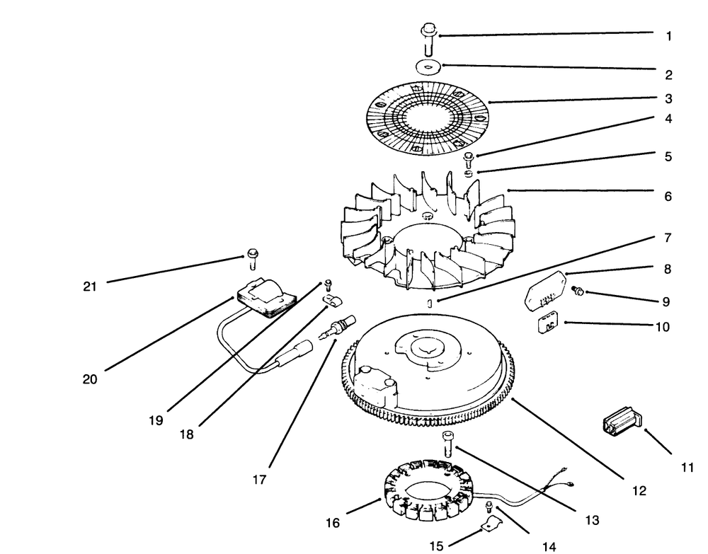 Ignition/Electrical-Engine Kohler Model No. Cv14 S-1429 (Continued) Diagram and Parts List for 30186 590001 - 599999 Toro Lawn Tractor Accessories