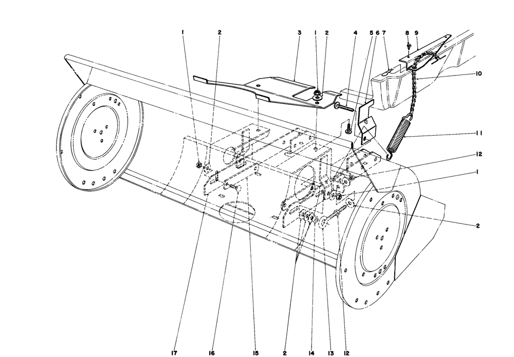 36" Snowthrower Attachment Model No. 59136 (Continued) Diagram and Parts List for 57360 0000001 - 0999999 Toro Lawn Tractor