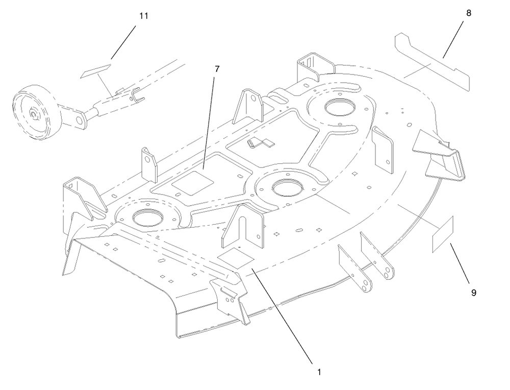 Decal Assembly Diagram and Parts List for 78358 8900001 - 8999999 Toro Lawn Mower
