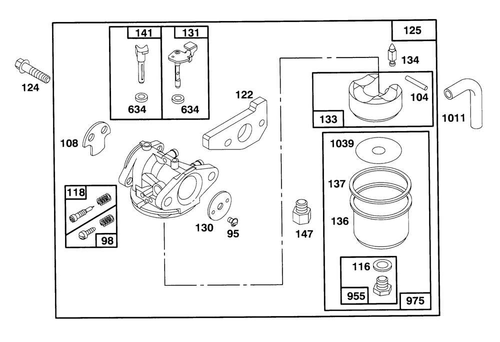 Engine Gts-150 Diagram and Parts List for 20928BC 59000001 - 59999999 Toro Lawn Mower