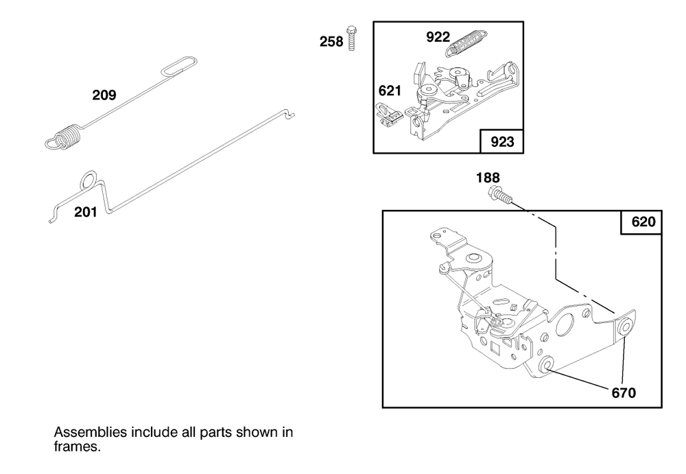 Engine Briggs & Stratton Model 12u802-0639-01 Diagram and Parts List for 20714 7900001 - 7999999 Toro Lawn Mower