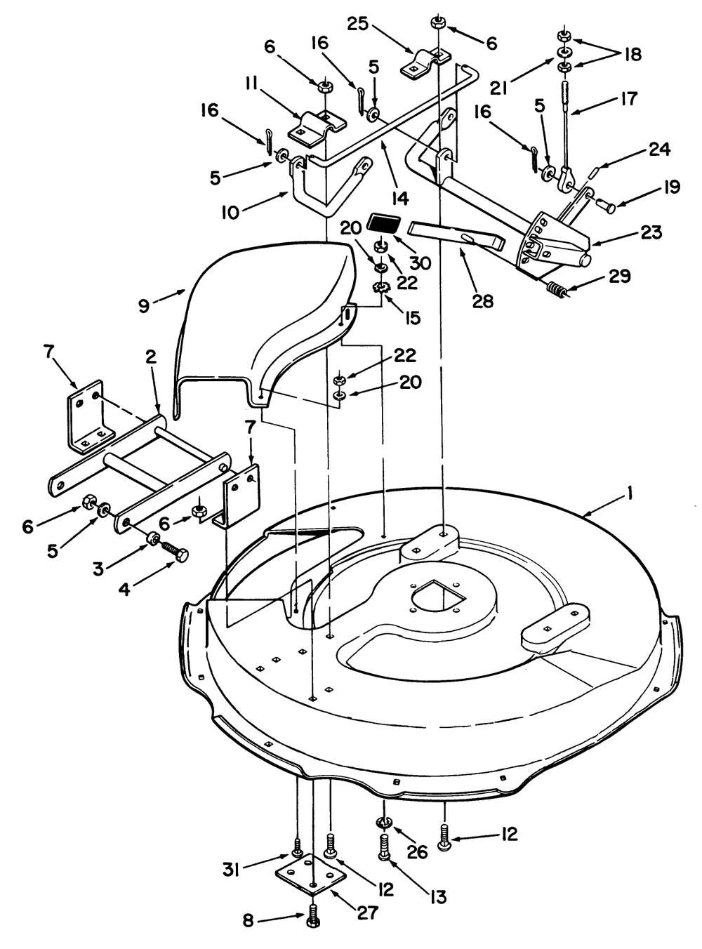 Mower Deck & Front Mount Diagram and Parts List for R3-12B602 2000001 - 2999999 Toro Lawn Tractor