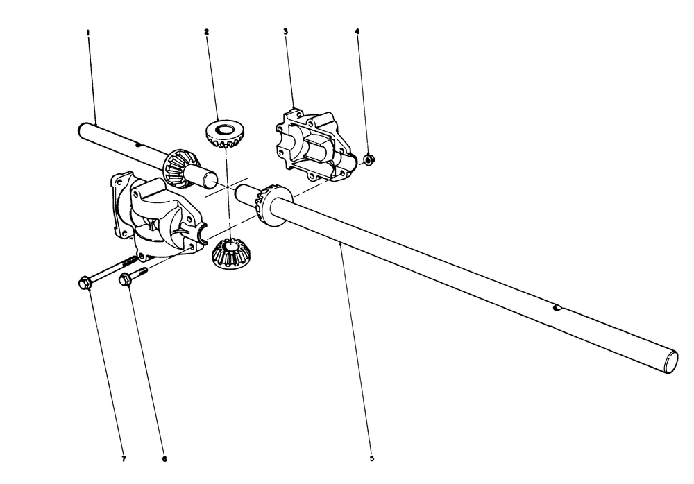 Differential Assembly No. 39-6770 Diagram and Parts List for 56080 1000001 - 1999999 Toro Lawn Tractor