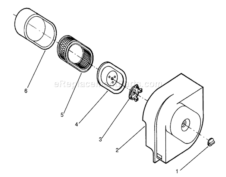 Air Cleaner Assembly Diagram and Parts List for 72040 3900001-3999999 - 1993 Toro Lawn Tractor