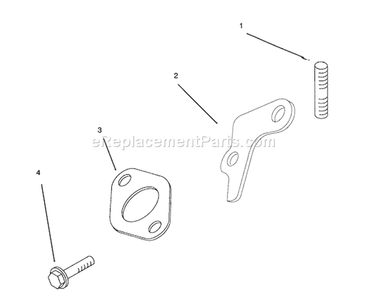 Exhaust Diagram and Parts List for 72045 6900001-6999999 - 1996 Toro Lawn Tractor
