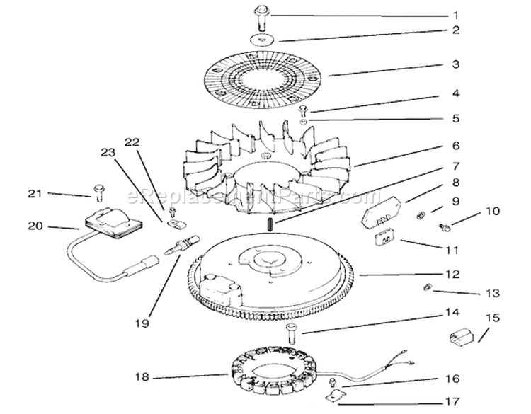 Ignition/electrical-Kohler Diagram and Parts List for 72045 7900001-7999999 - 1997 Toro Lawn Tractor