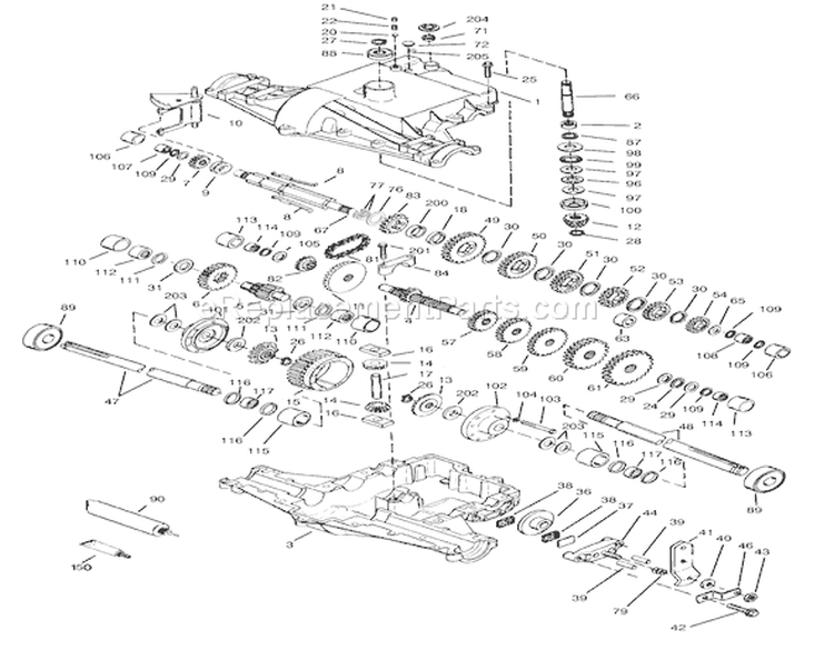 Peerless Transaxle 820-024/820-024a Diagram and Parts List for 72045 7900001-7999999 - 1997 Toro Lawn Tractor