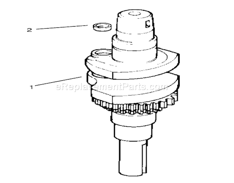 Crankshaft-Kohler Diagram and Parts List for 72045 7900001-7999999 - 1997 Toro Lawn Tractor