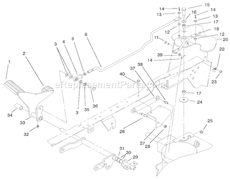 Hydraulic Controls Assembly Diagram and Parts List for 72051 220000001-220999999 - 2002 Toro Lawn Tractor