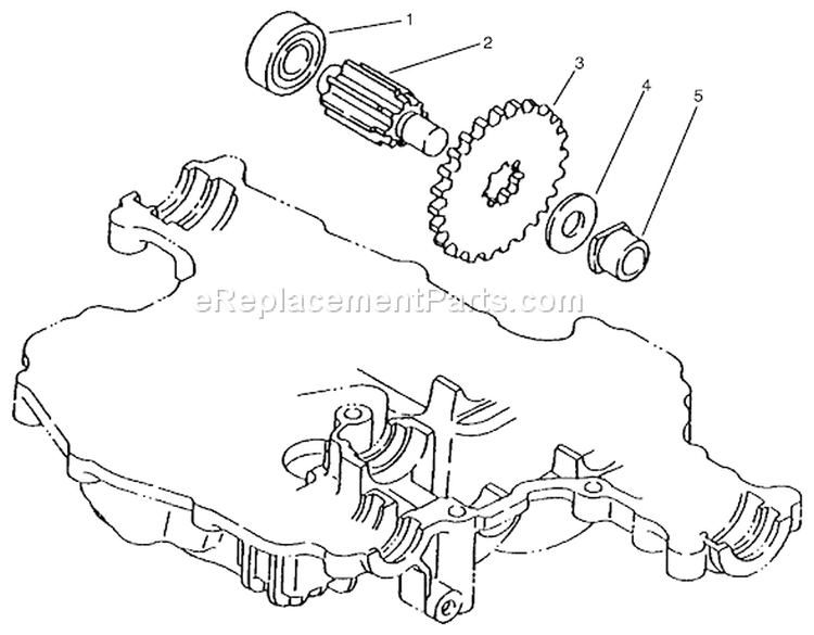 Final Pinion Diagram and Parts List for 72046 7900001-7999999 - 1997 Toro Lawn Tractor