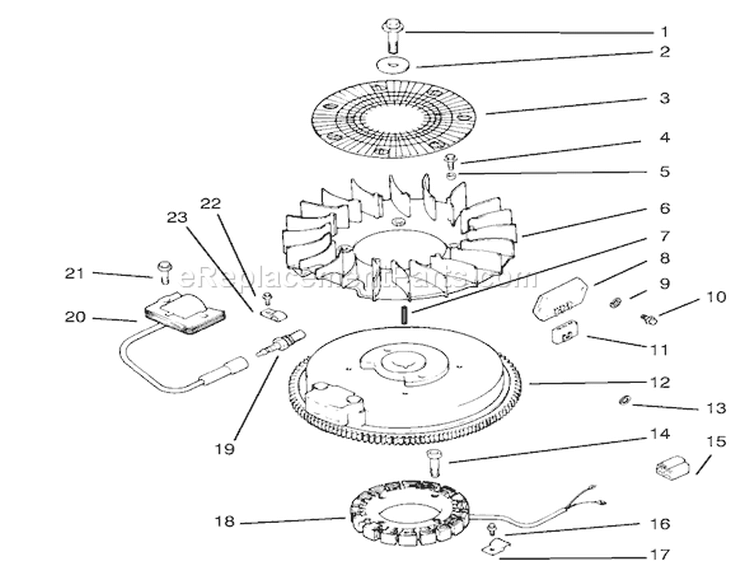Ignition/ Electrical Diagram and Parts List for 72064 8900001-8900599 - 1998 Toro Lawn Tractor