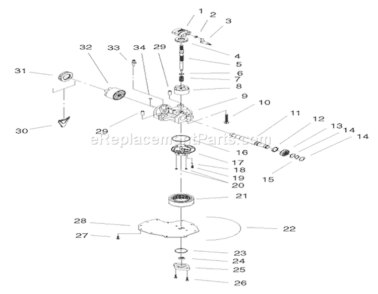 Cylinder Block Assembly Diagram and Parts List for 72071 200000001-200999999 - 2000 Toro Lawn Tractor