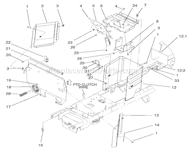 Hoodstand And Firewall Assembly Diagram and Parts List for 72052 220000001-220999999 - 2002 Toro Lawn Tractor