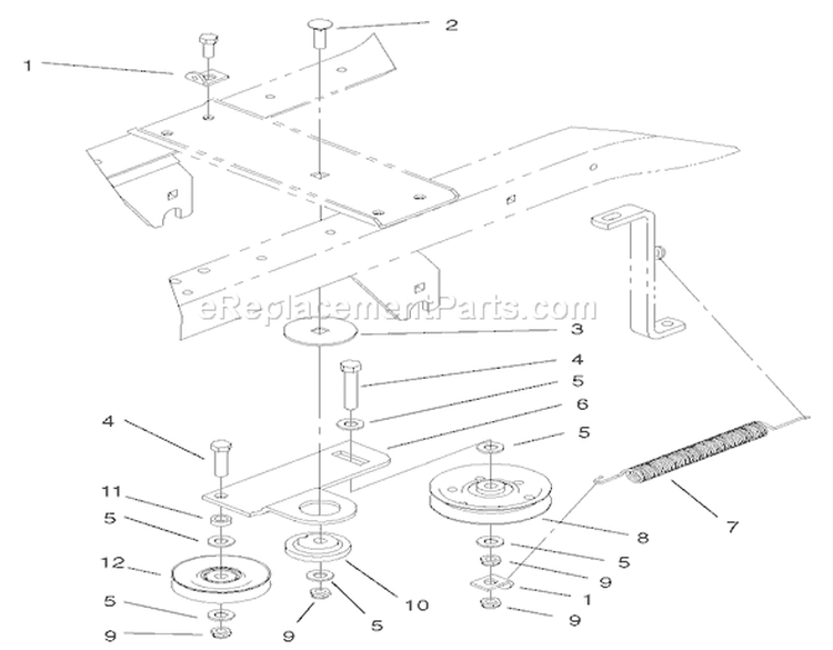 Hydro Drive Assembly Diagram and Parts List for 72052 220000001-220999999 - 2002 Toro Lawn Tractor