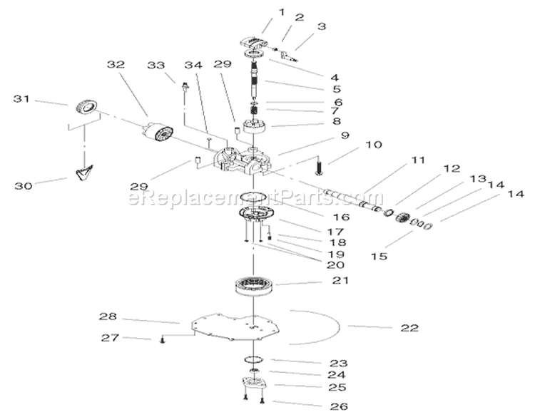 Cylinder Block Assembly Diagram and Parts List for 72052 220000001-220999999 - 2002 Toro Lawn Tractor