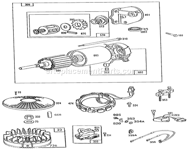 Page K Diagram and Parts List for 72081 3900001-3999999 - 1993 Toro Lawn Tractor