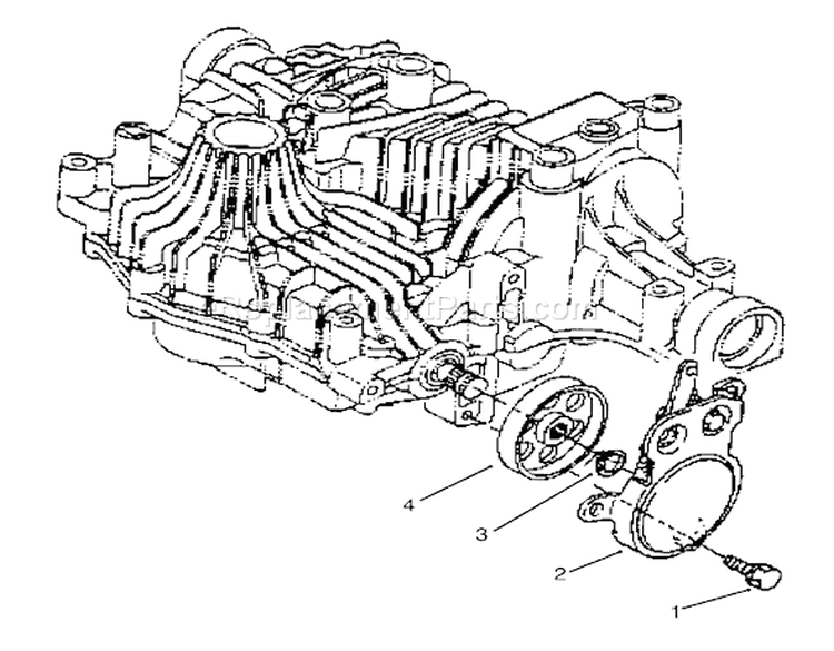 Brake Tuff Torq Transmission K61 (toro) Diagram and Parts List for 72084 6900001-6999999 - 1996 Toro Lawn Tractor