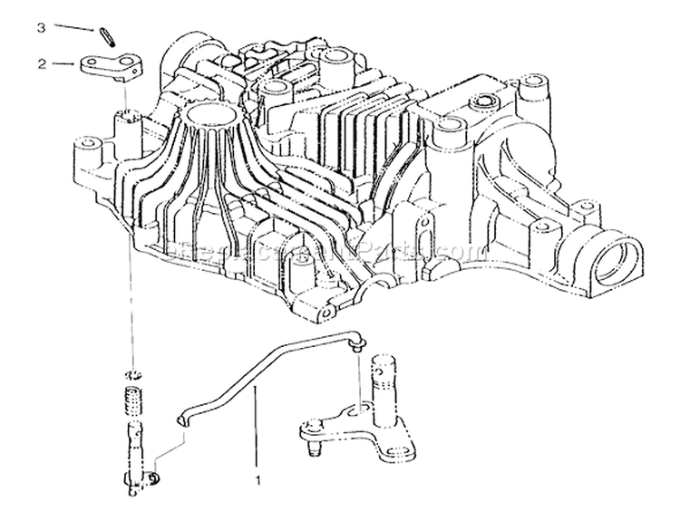 Bypass Return Tuff Torq Transmission K61 (toro) Diagram and Parts List for 72084 6900001-6999999 - 1996 Toro Lawn Tractor