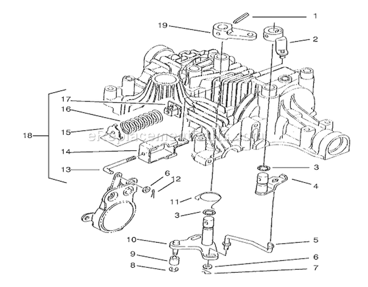 Brake Interlock Diagram and Parts List for 72102 8900001-8900399 - 1998 Toro Lawn Tractor