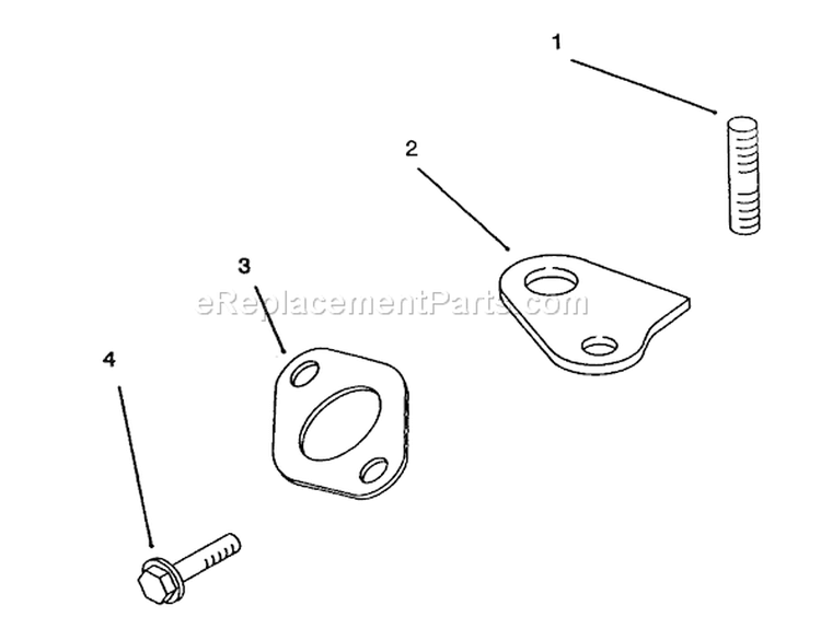 Exhaust Diagram and Parts List for 72083 4900001-4999999 - 1994 Toro Lawn Tractor