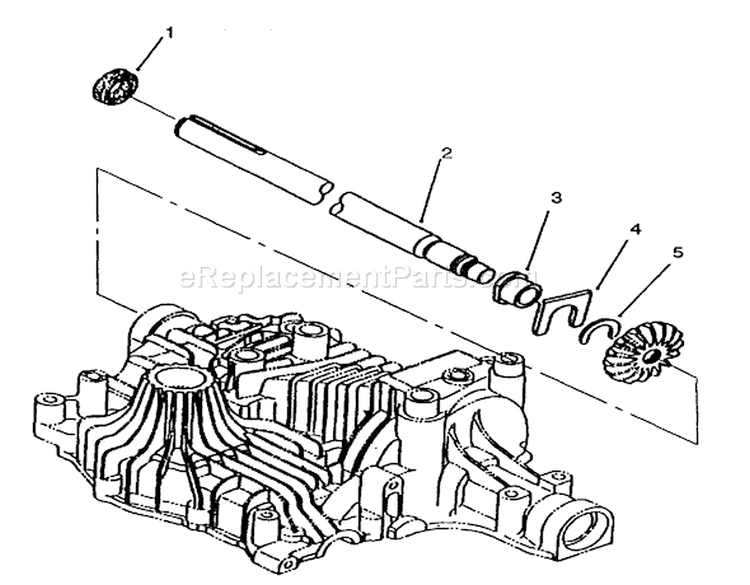 Axle Shaft Diagram and Parts List for 72083 4900001-4999999 - 1994 Toro Lawn Tractor