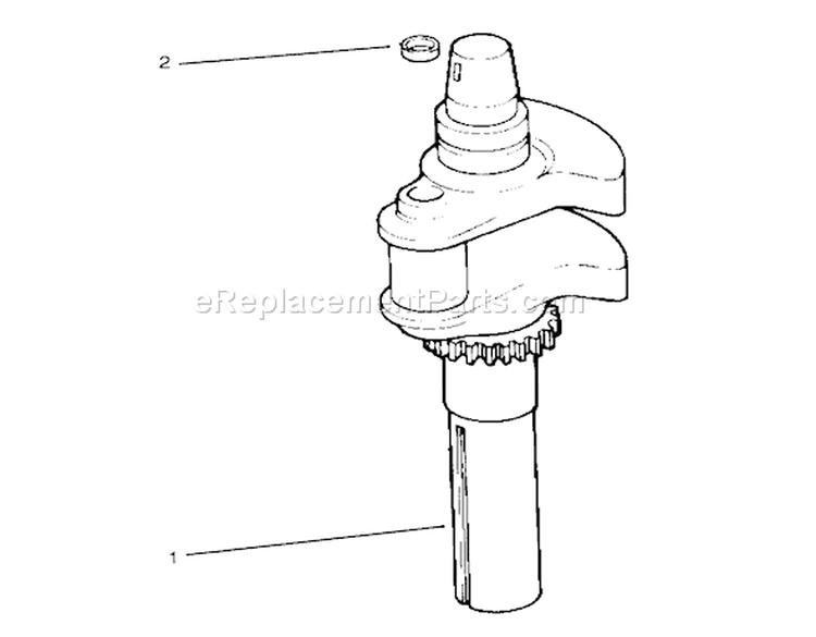 Crankshaft (kohler Engine Cv14s-Ps1472) Diagram and Parts List for 72062 5900001-5900227 - 1995 Toro Lawn Tractor