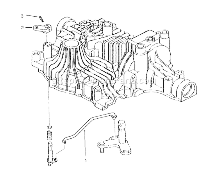 Bypass Return Diagram and Parts List for 72062 5900001-5900227 - 1995 Toro Lawn Tractor