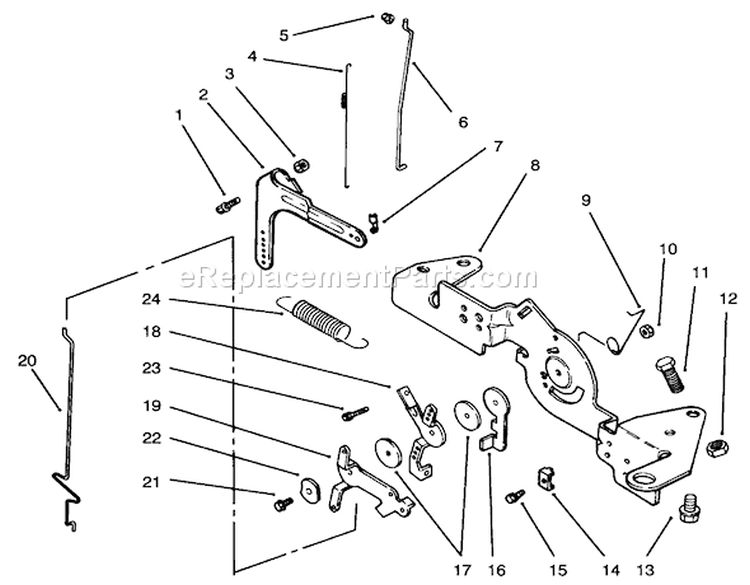 Page V Diagram and Parts List for 72103 5900601-5999999 - 1995 Toro Lawn Tractor